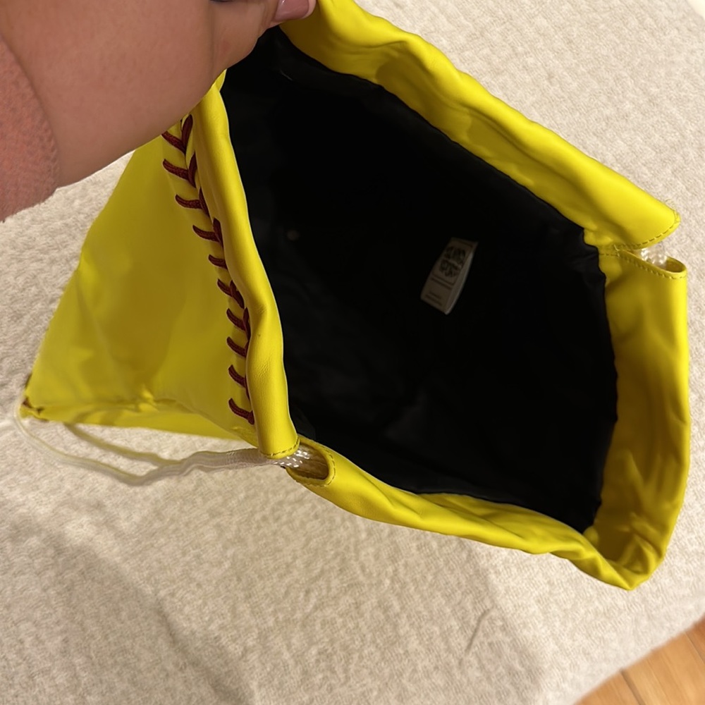 Softball Drawstring Backpack - Picture 2 of 2